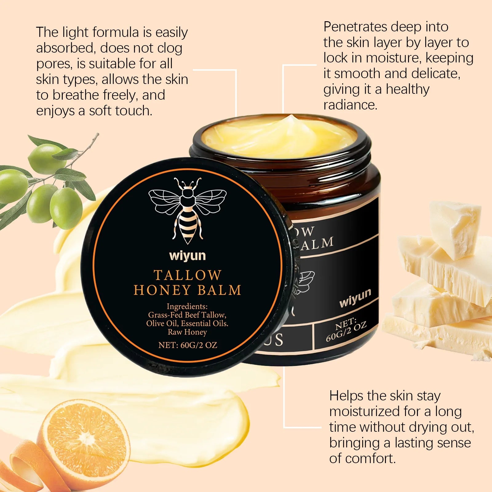 Trendlix™ Honey Tallow Balm